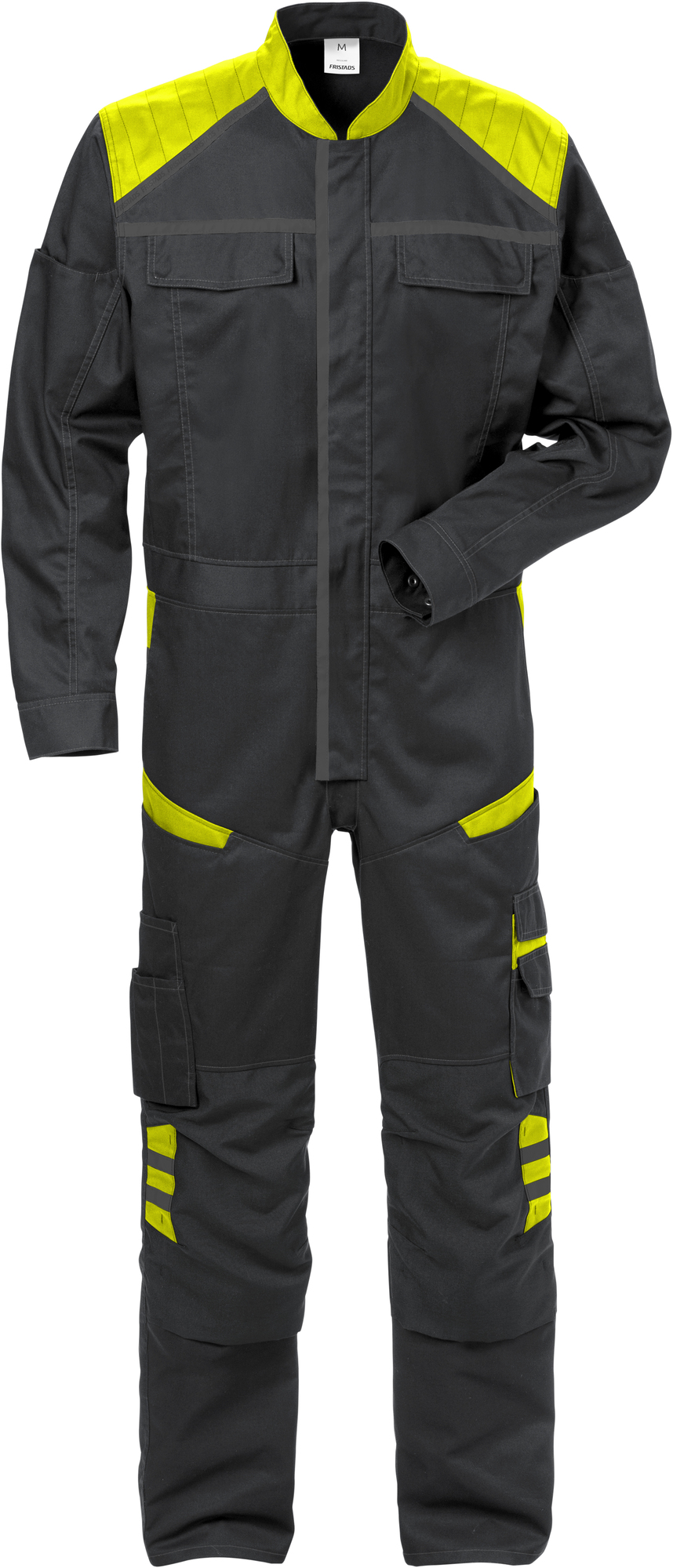 Fristads Kombinéza 8555 STF XS, Čierna-Výstražná žltá
