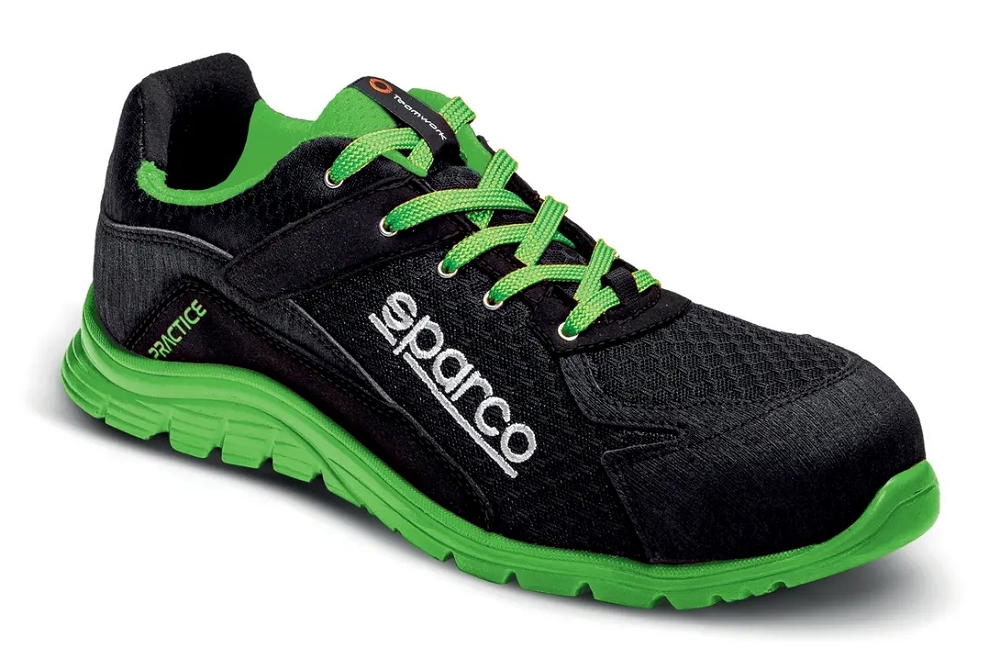 Sparco PRACTICE KEKE S1P SRC Bezpečnostná obuv Čierna-Zelená, 36