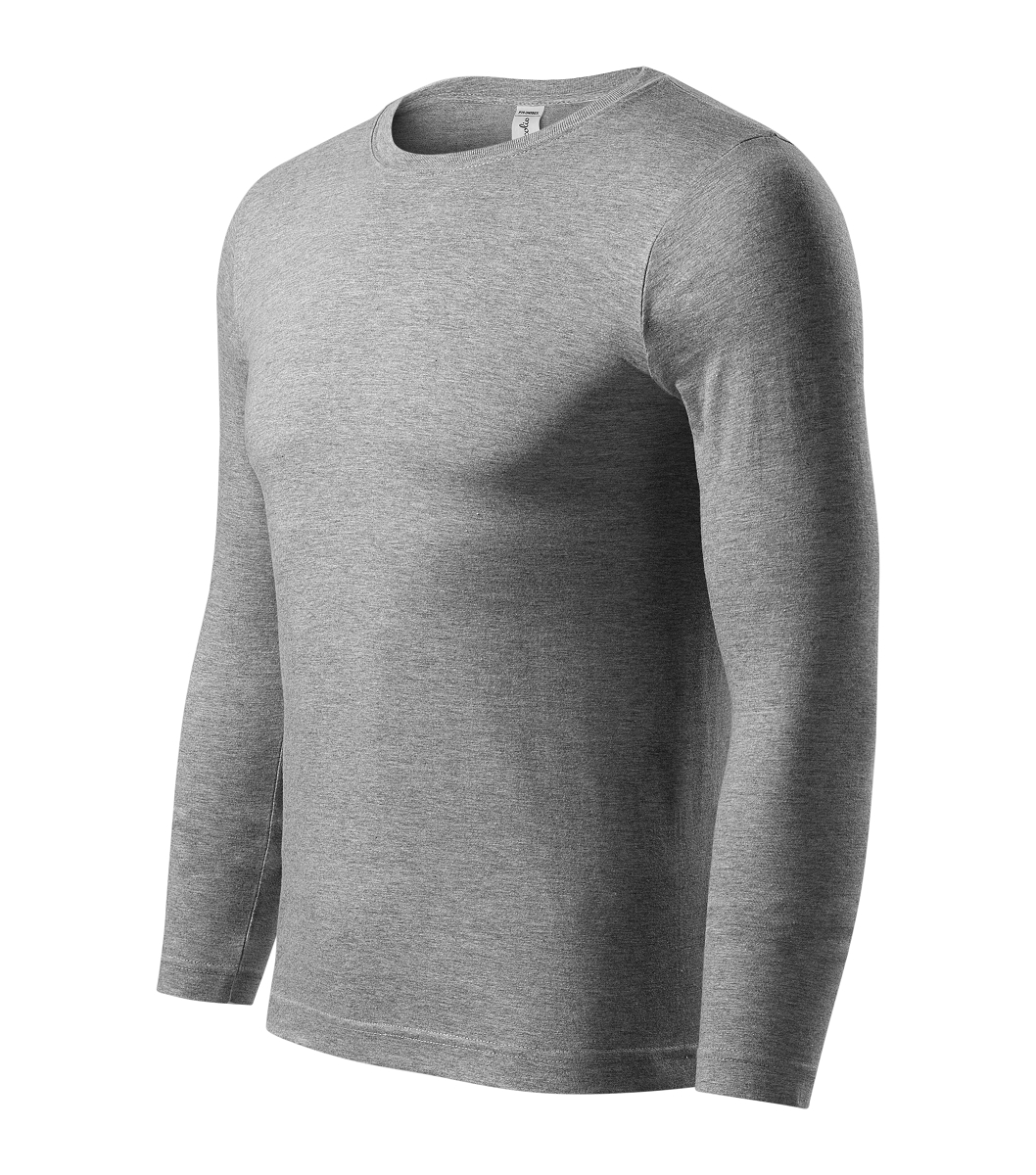 Piccolio PROGRESS LS P75 Tričko unisex XL, Tmavosivý melír