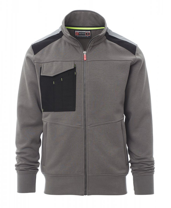 Payper WORK 2.0 Mikina na zips XS, Smoke
