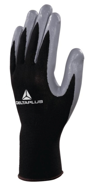 Delta Plus VE712GR Pracovné rukavice Čierna-Sivá, 8