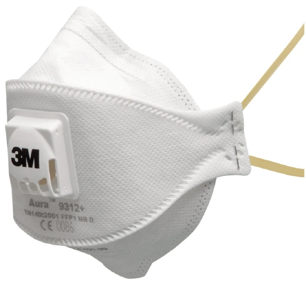 3M Aura 9312+ FFP1 Respirátor s ventilom Biela
