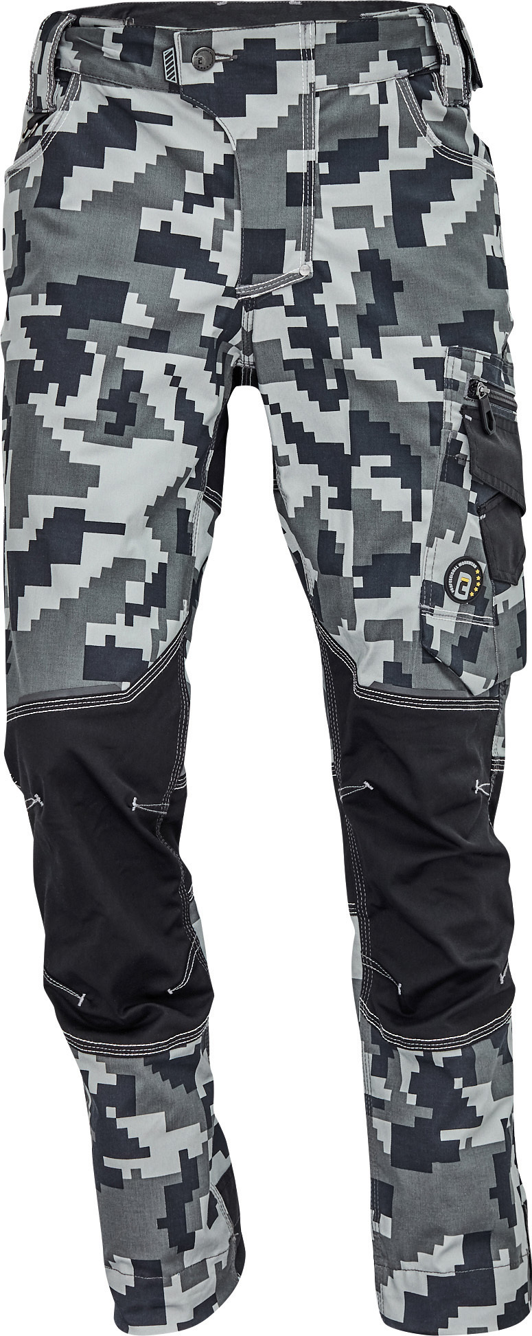 Cerva NEURUM CAMOUFLAGE Nohavice do pása 60, Antracitová-Čierna