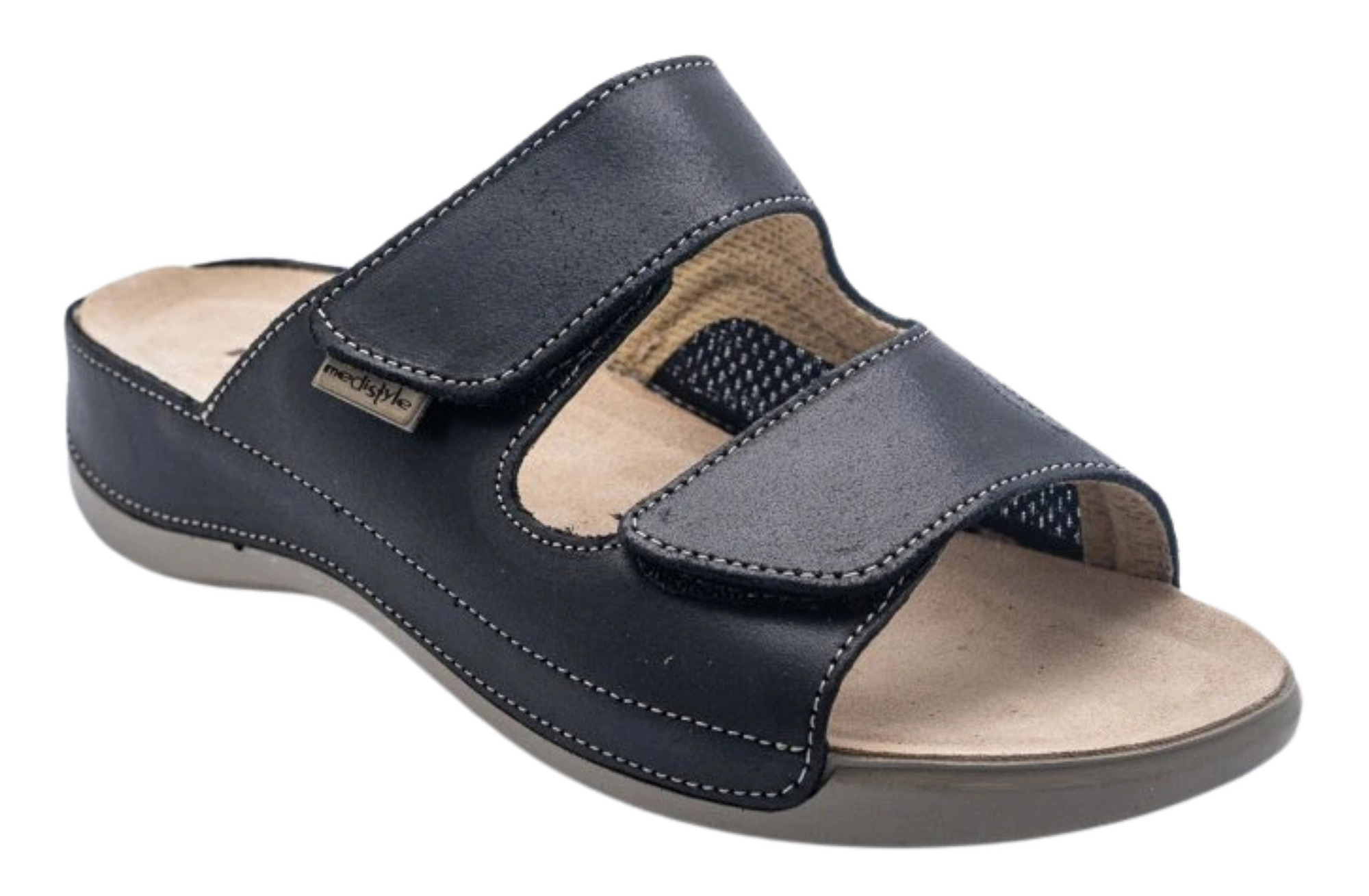 Medistyle ŠARLOTA HALUX Dámske zdravotné šľapky Čierna, 36