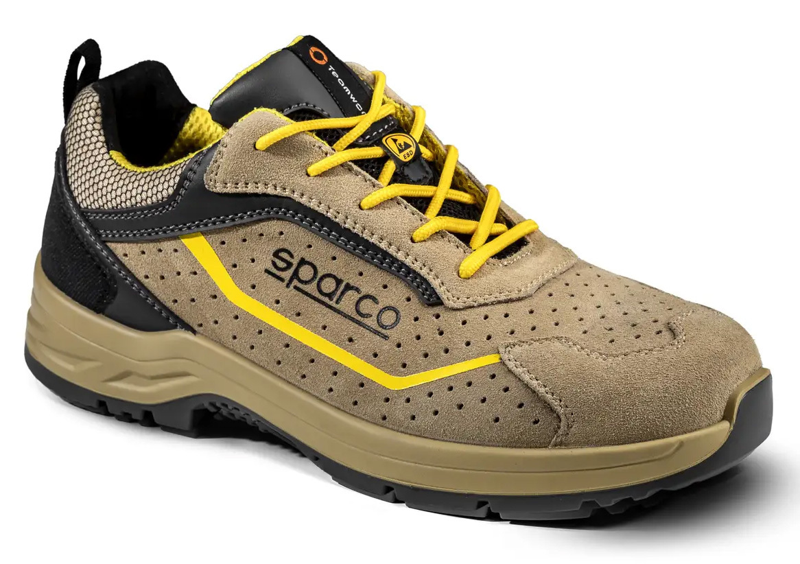 Sparco INDY COLTON ESD S1PS SR FO LG Bezpečnostná obuv 35, Béžová-Žltá