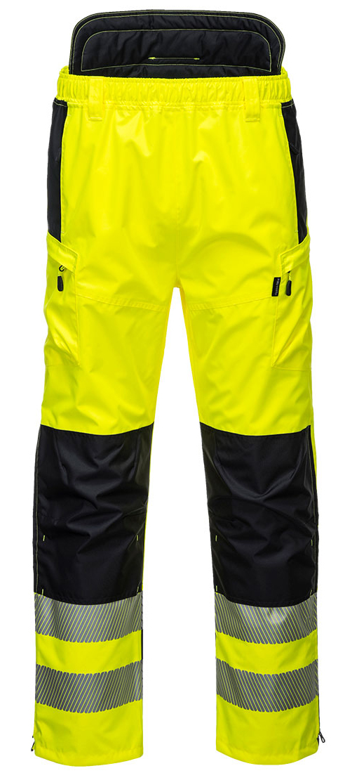 Portwest PW342 Reflexné nohavice PW3 S, Fluorescenčno žltá-Čierna