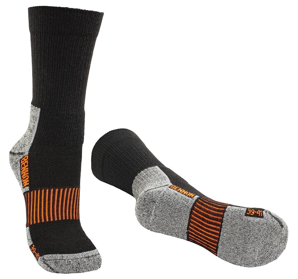 Bennon MERINO TREK SOCK BLACK Ponožky Čierna, 36-38