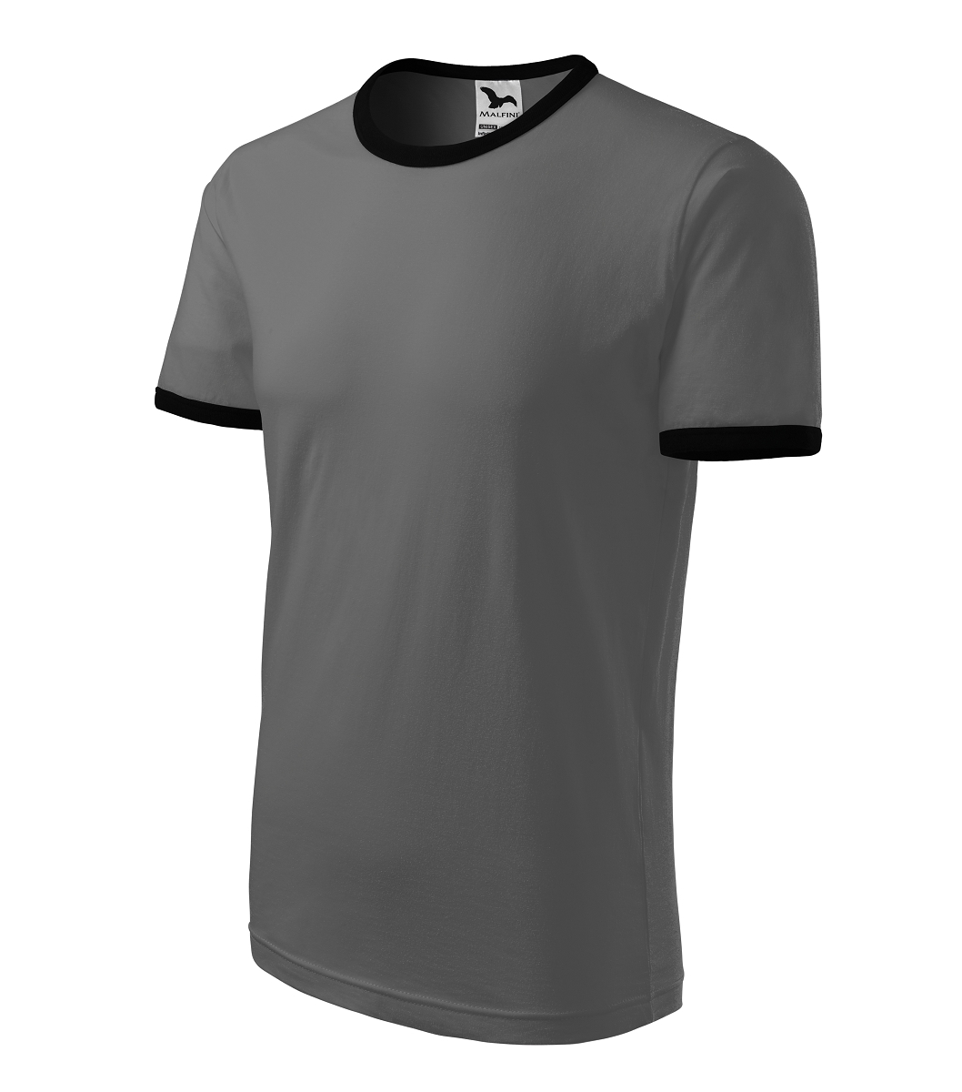 Malfini INFINITY 131 Tričko unisex S, Tmavá bridlica-Čierna