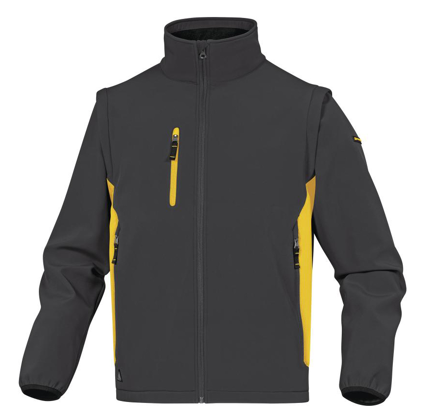 Delta Plus MYSEN2 Softshellová bunda 3XL, Sivá-Žltá