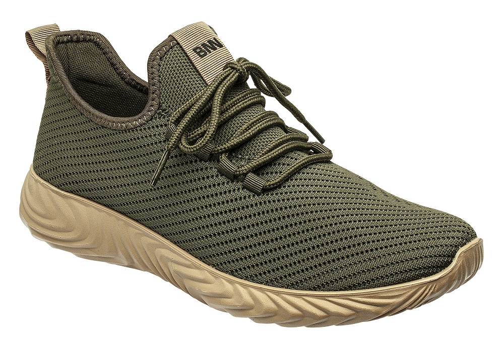 Bennon NEXO KHAKI/SAND LOW Ľahká poltopánka 46, Zelená-Piesková