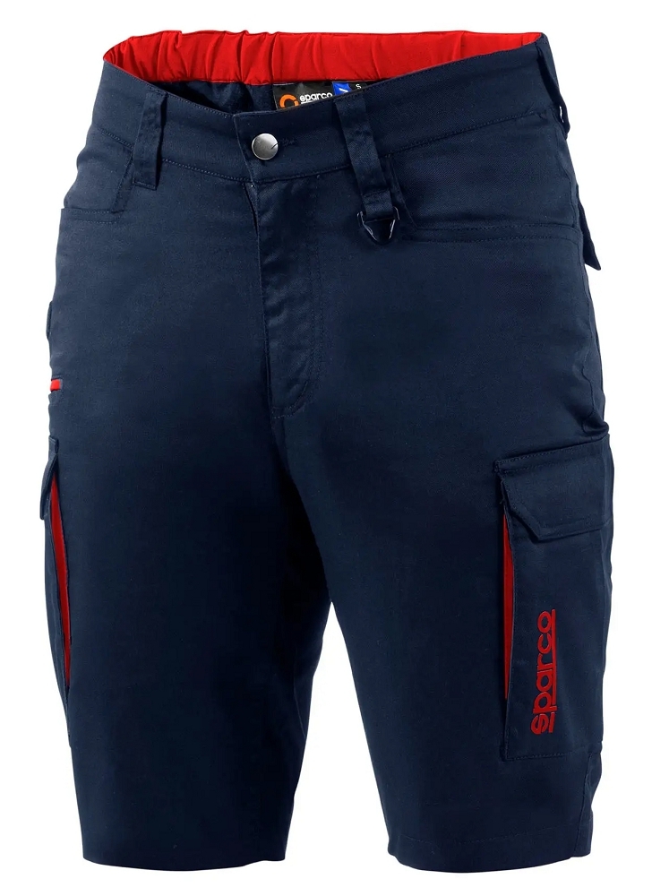 Sparco HAWAII CARGO BERMUDA Krátke nohavice XS, Námornícka modrá-Červená
