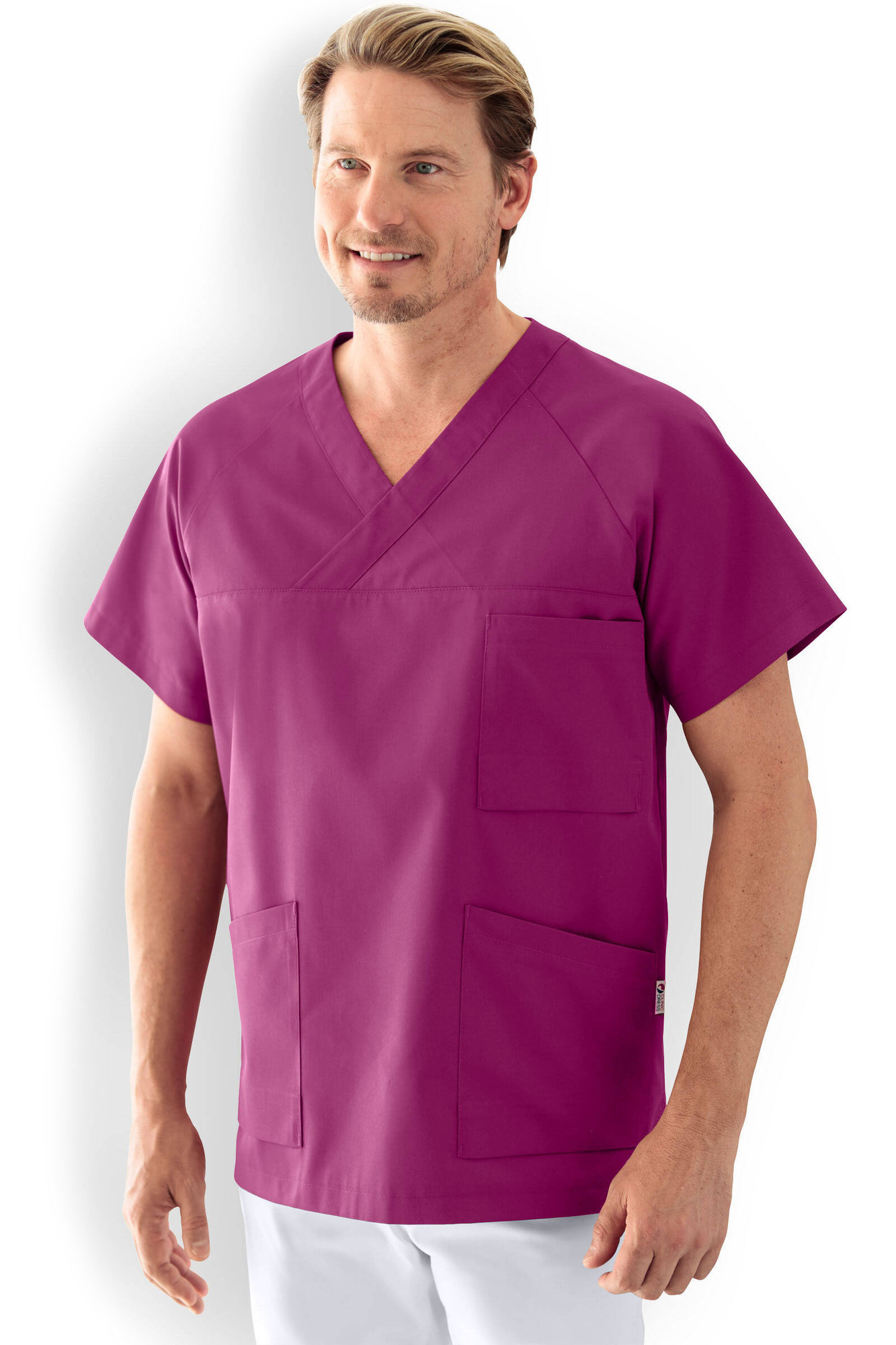 Clinic Dress CORE Blúza pánska XS, Malinová