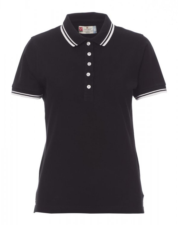 Payper SKIPPER LADY Polokošeľa dámska L, Black-White