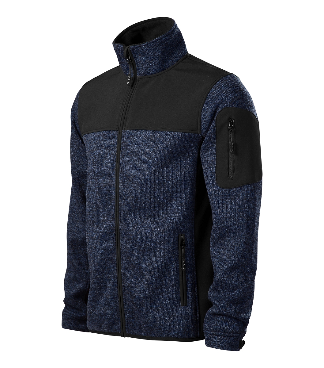 Malfini Premium CASUAL 550 Softshellová bunda pánska XXL, Knit blue