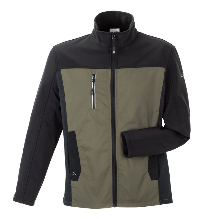 Planam NORIT HYBRIDJACKE Softshellová bunda pánska 42, Olivová-Čierna