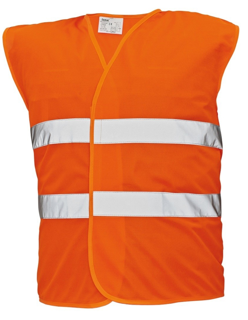 Cerva LYNX Reflexná vesta Fluorescenčno oranžová, XL