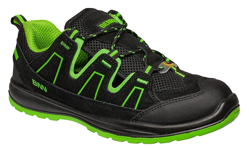Bennon ALEGRO S1 ESD GREEN SANDAL Bezpečnostné sandále Zelená-Čierna, 38