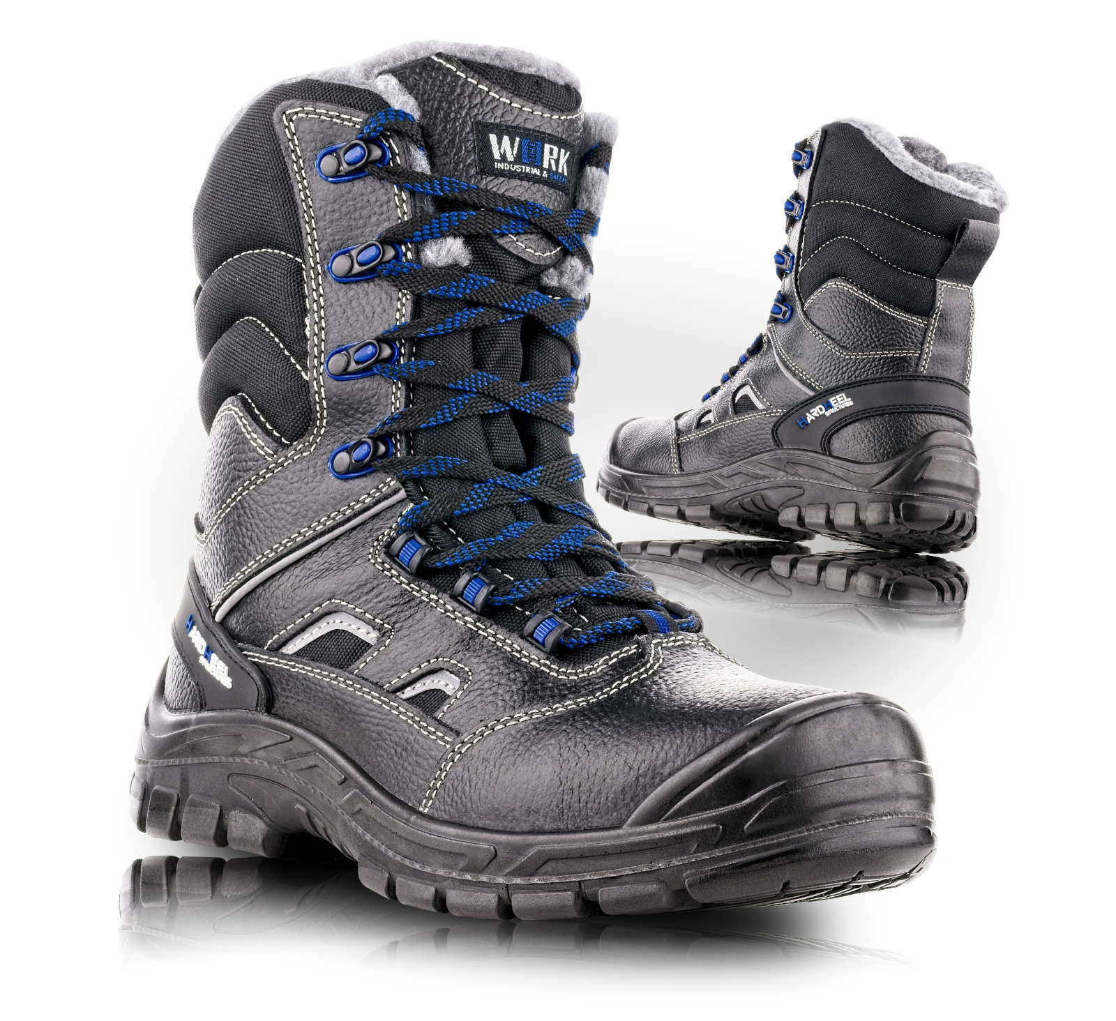VM Footwear SHEFFIELD S3W Zateplená bezpečnostná obuv Čierna-Modrá, 43