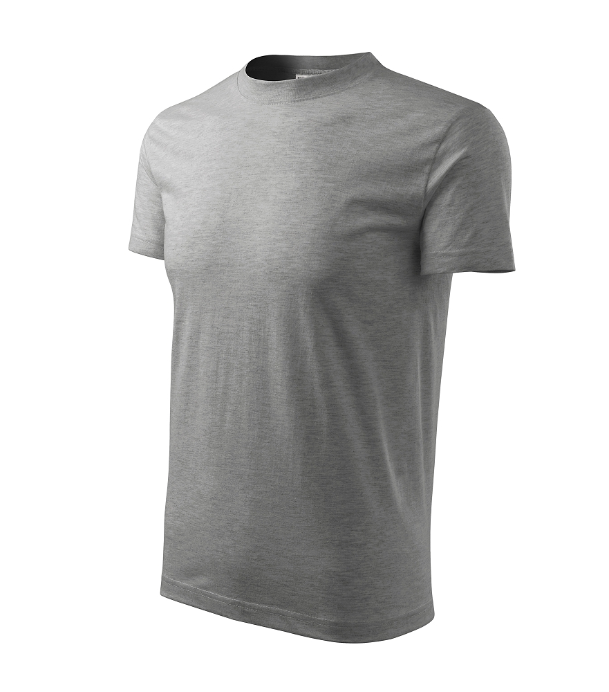 Rimeck BASE R06 Tričko unisex 3XL, Tmavosivý melír