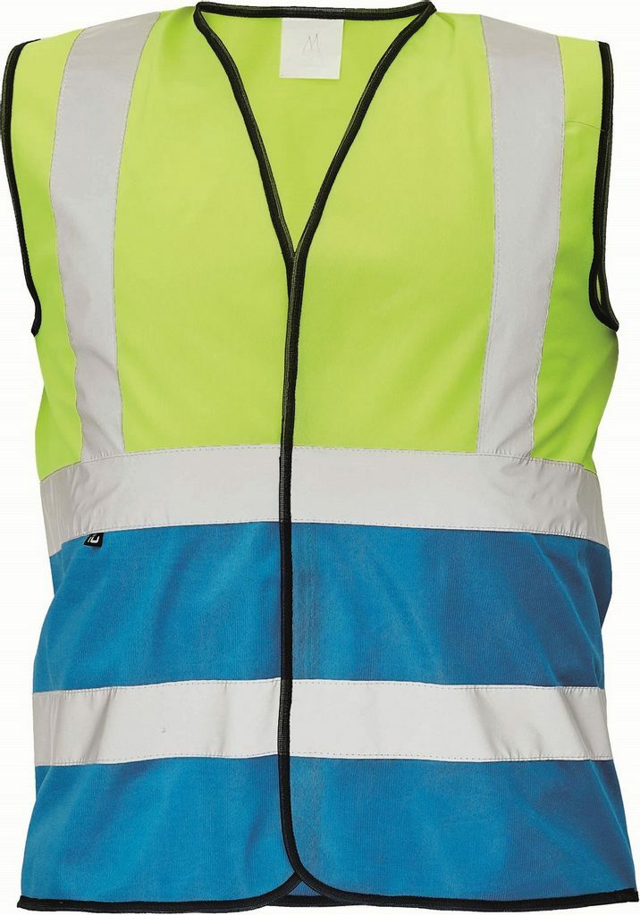 Cerva LYNX DUO Reflexná vesta S, Fluorescenčno žltá-Modrá