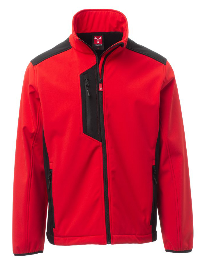 Payper GALWAY Softshellová bunda 3XL, Red-Black