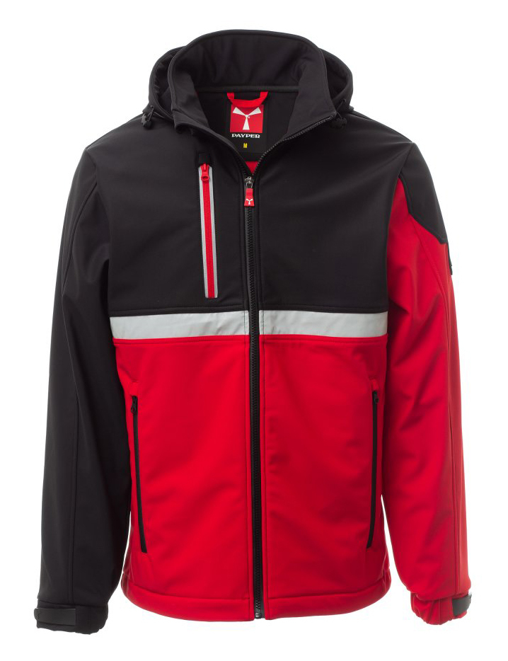 Payper WISE PAD Zateplená softshellová bunda XXS, Red-Black
