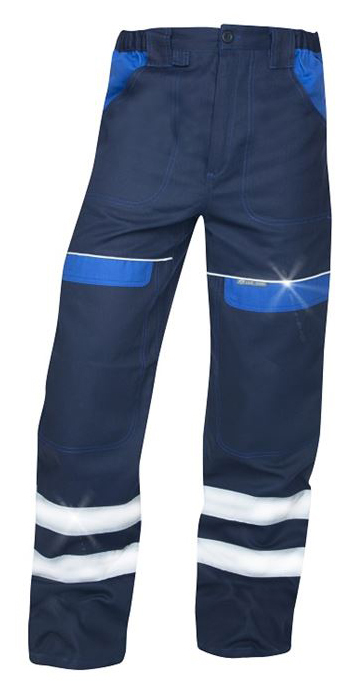 Ardon COOL TREND REFLEX Montérkové nohavice do pása 46, Tmavo modrá-Svetlo modrá