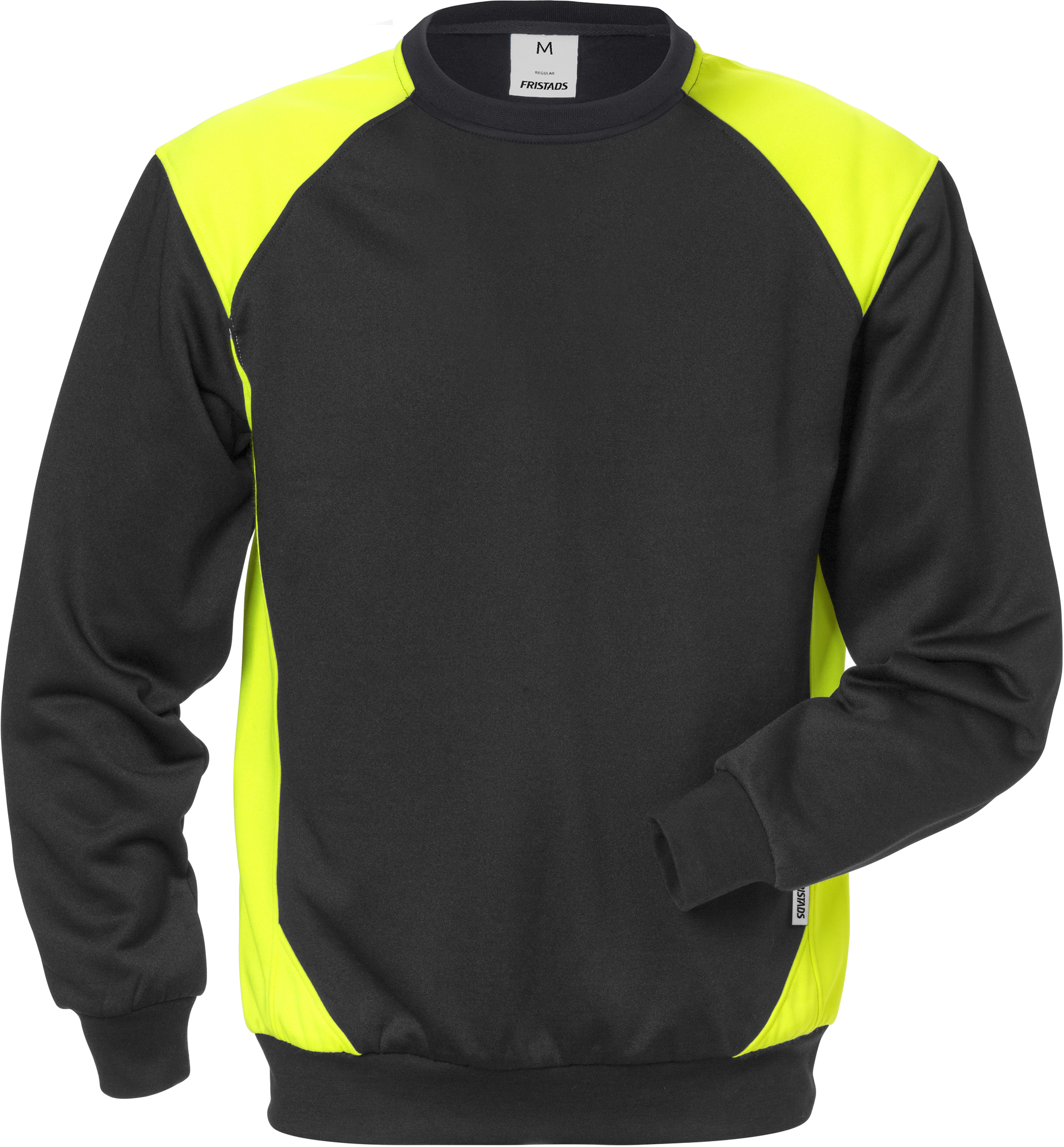 Fristads Mikina 7148 SHV 3XL, Čierna-Výstražná žltá