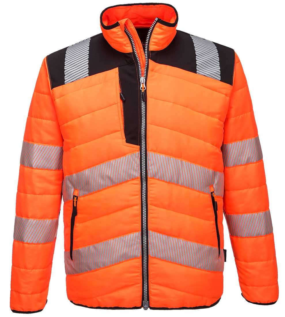 Portwest PW371 HI-VIS Reflexná bunda PW3 S, Fluorescenčno oranžová-Čierna