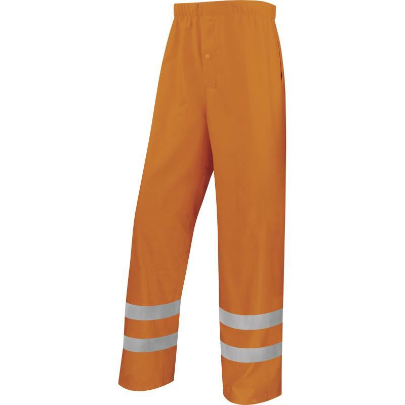 Delta Plus 900PANHV Reflexné nepremokavé nohavice Fluorescenčno oranžová, 3XL
