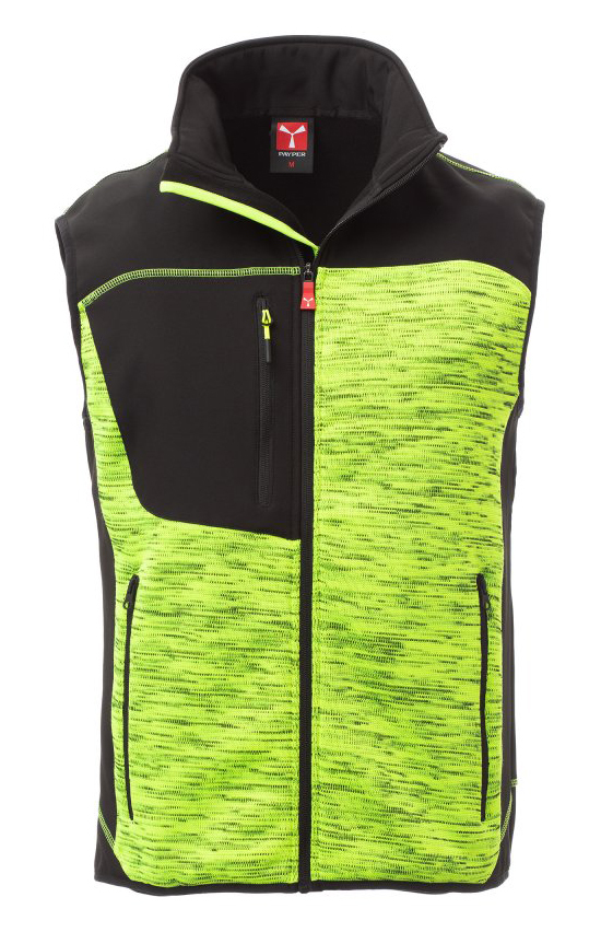 Payper TOUR Vesta pánska XXS, Yellow fluorescent-Black
