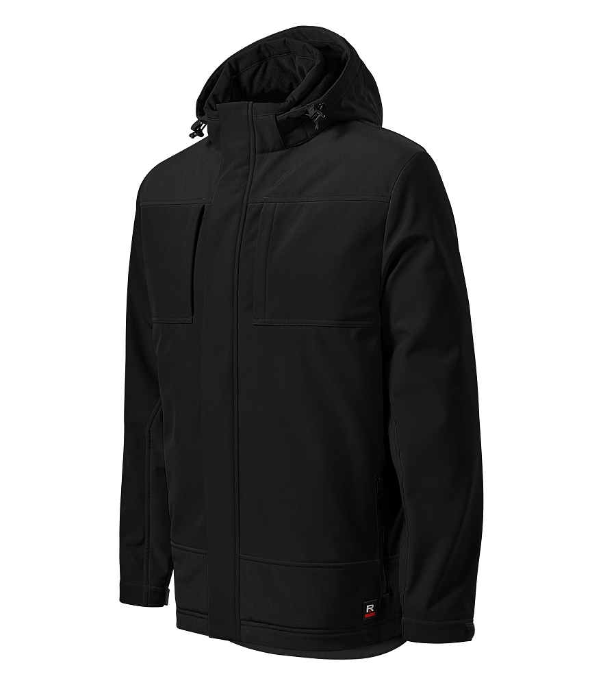 Rimeck VERTEX W55 Zimná softshellová bunda pánska S, Čierna