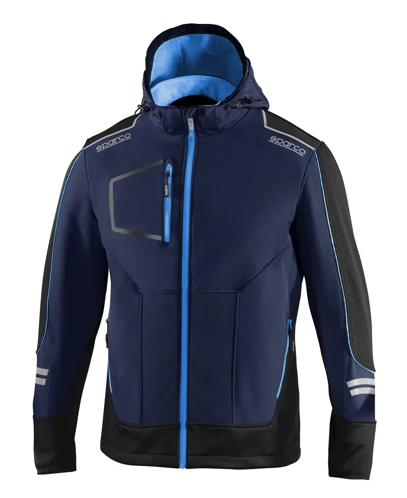 Sparco YORK TECH SOFT-SHELL Softshellová bunda XS, Námornícka modrá-Modrá