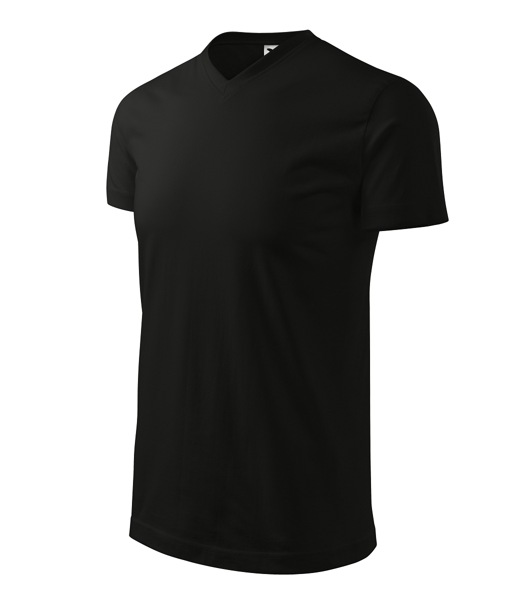 Malfini HEAVY V-NECK 111 Tričko unisex Čierna, 4XL