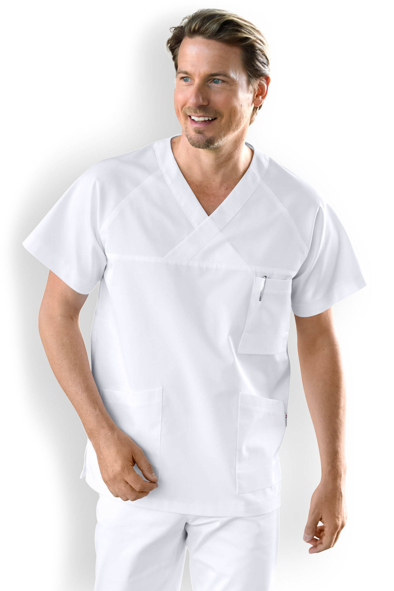 Clinic Dress CORE Blúza pánska Biela, XS