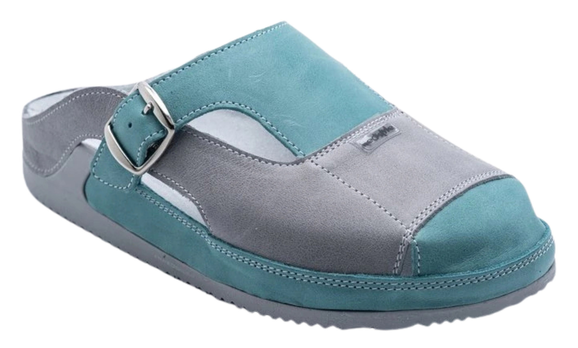 Medistyle PARINA Dámske zdravotné šľapky 38, Šedá-Zelená