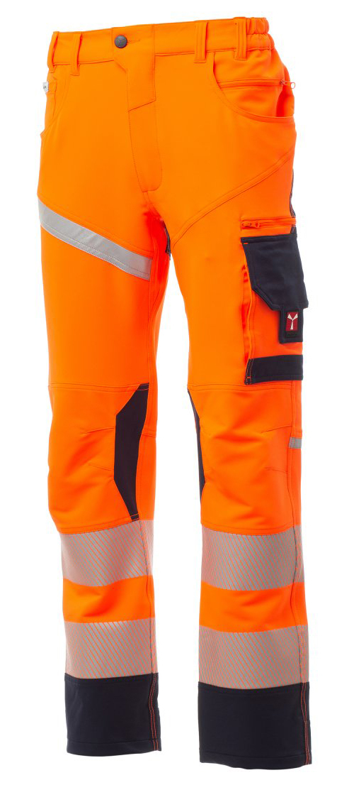 Payper NEXT 4W HI-VI Reflexné nohavice 58, Fluorescent orange-Navy blue