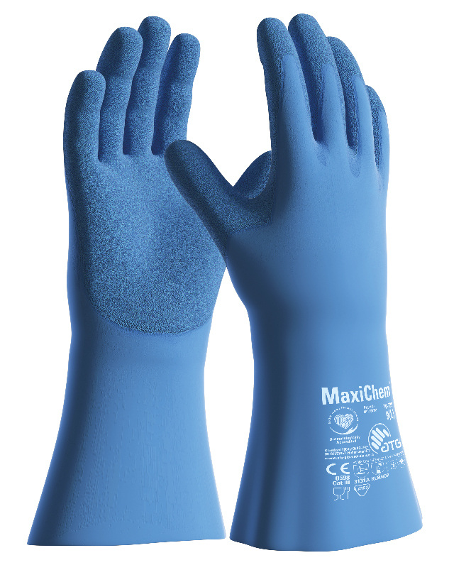 ATG 76-730 MAXICHEM Chemické rukavice Modrá, 7