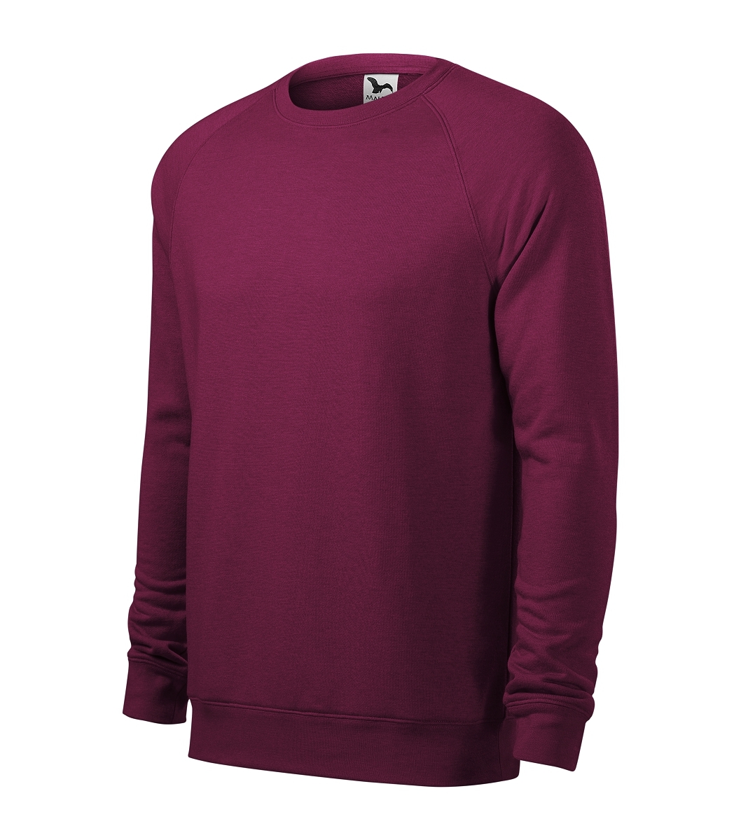Malfini MERGER 415 Mikina pánska S, Red plum melír