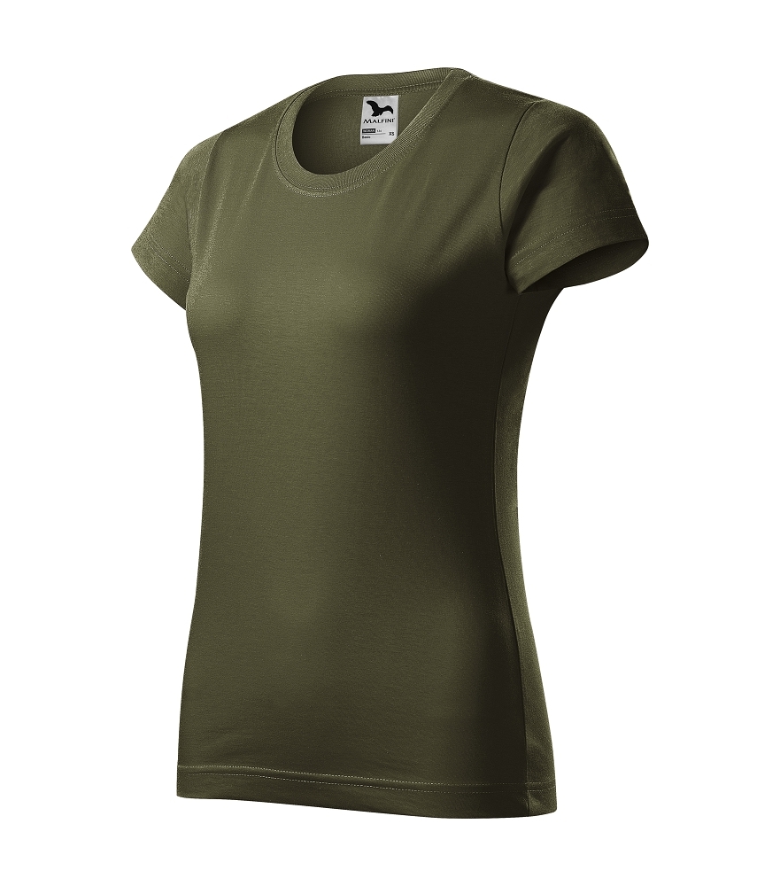 Malfini BASIC 134 Tričko dámske S, Military