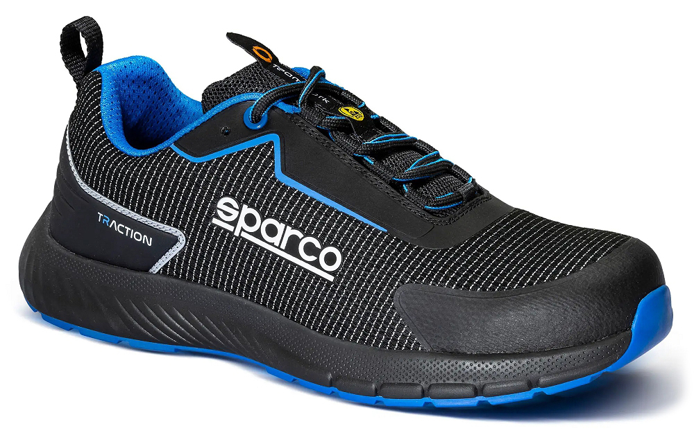 Sparco TRACTION SUZUKA ESD S1PS SR FO HRO Bezpečnostná obuv Čierna-Modrá, 36