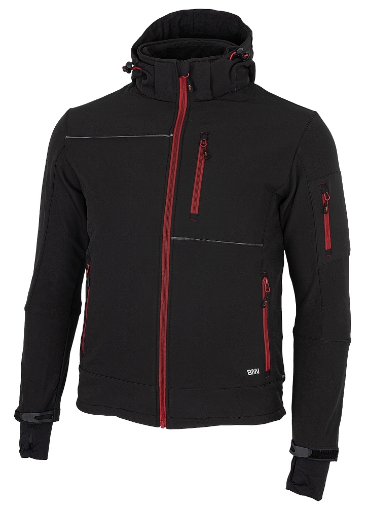 Bennon RUFUS JACKET Softshellová bunda S, Čierna-Červená