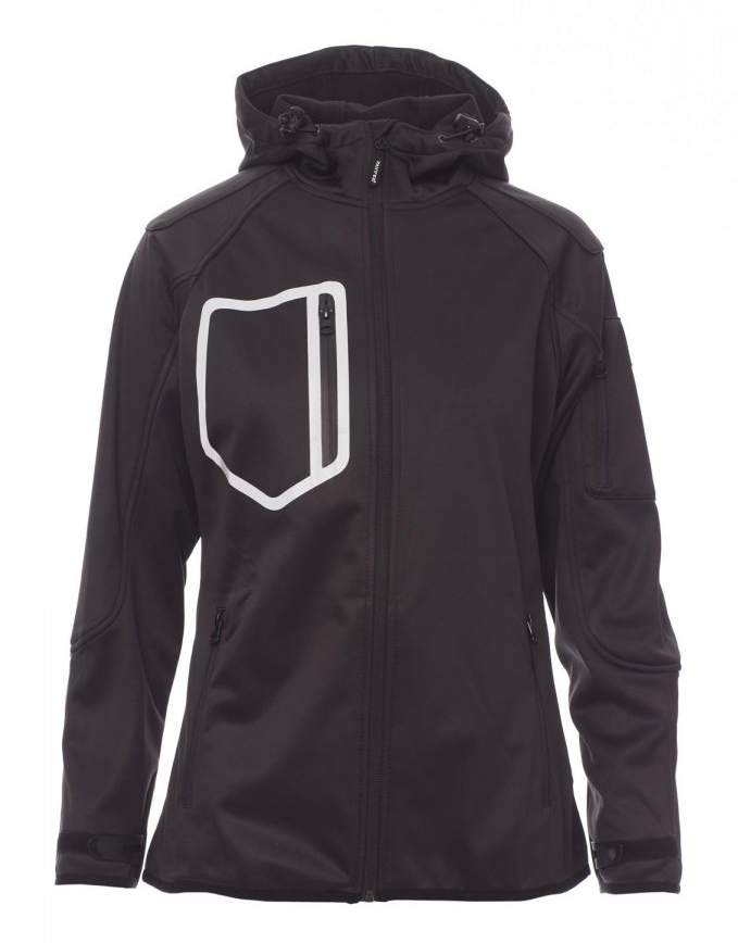 Payper EXTREME LADY Softshellová bunda dámska XS, Black-Black