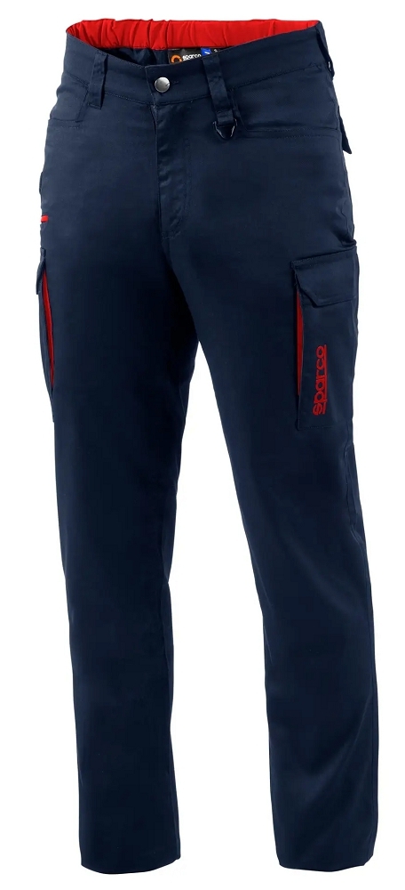 Sparco VERMONT CARGO TOUSERS Pracovné nohavice XS, Námornícka modrá-Červená