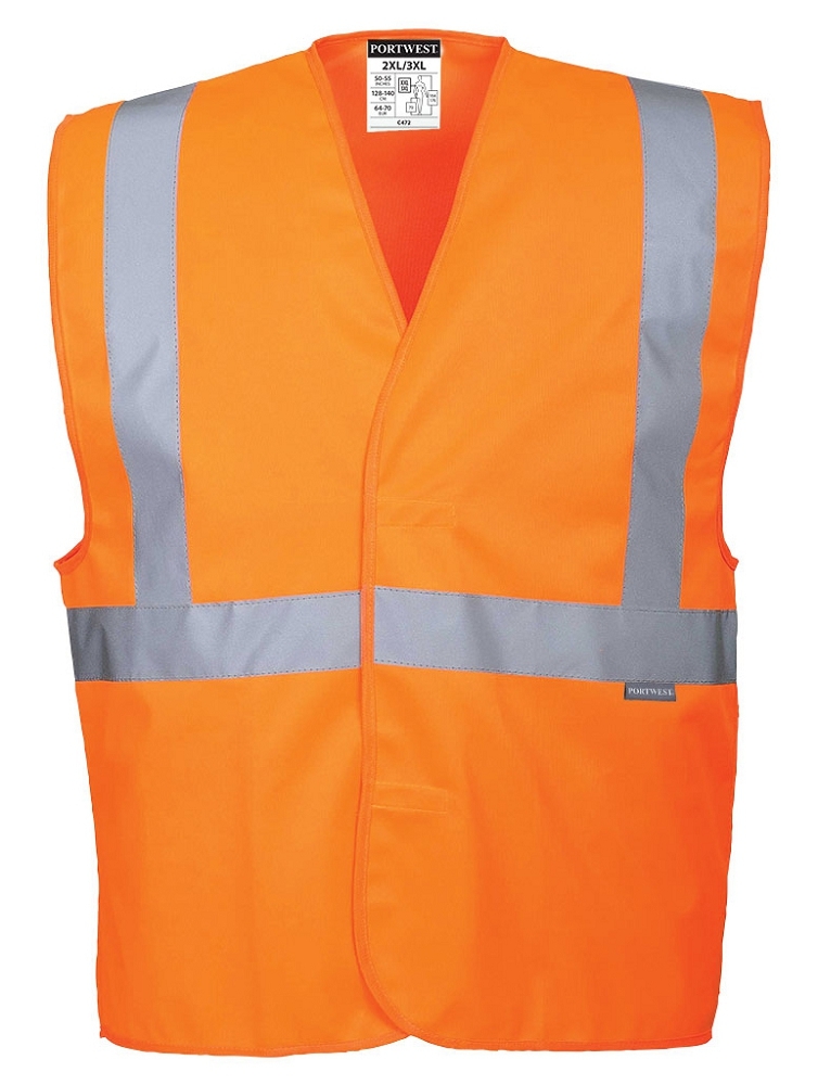 Portwest C472 HI-VIS Reflexná vesta S/M, Reflexná oranžová