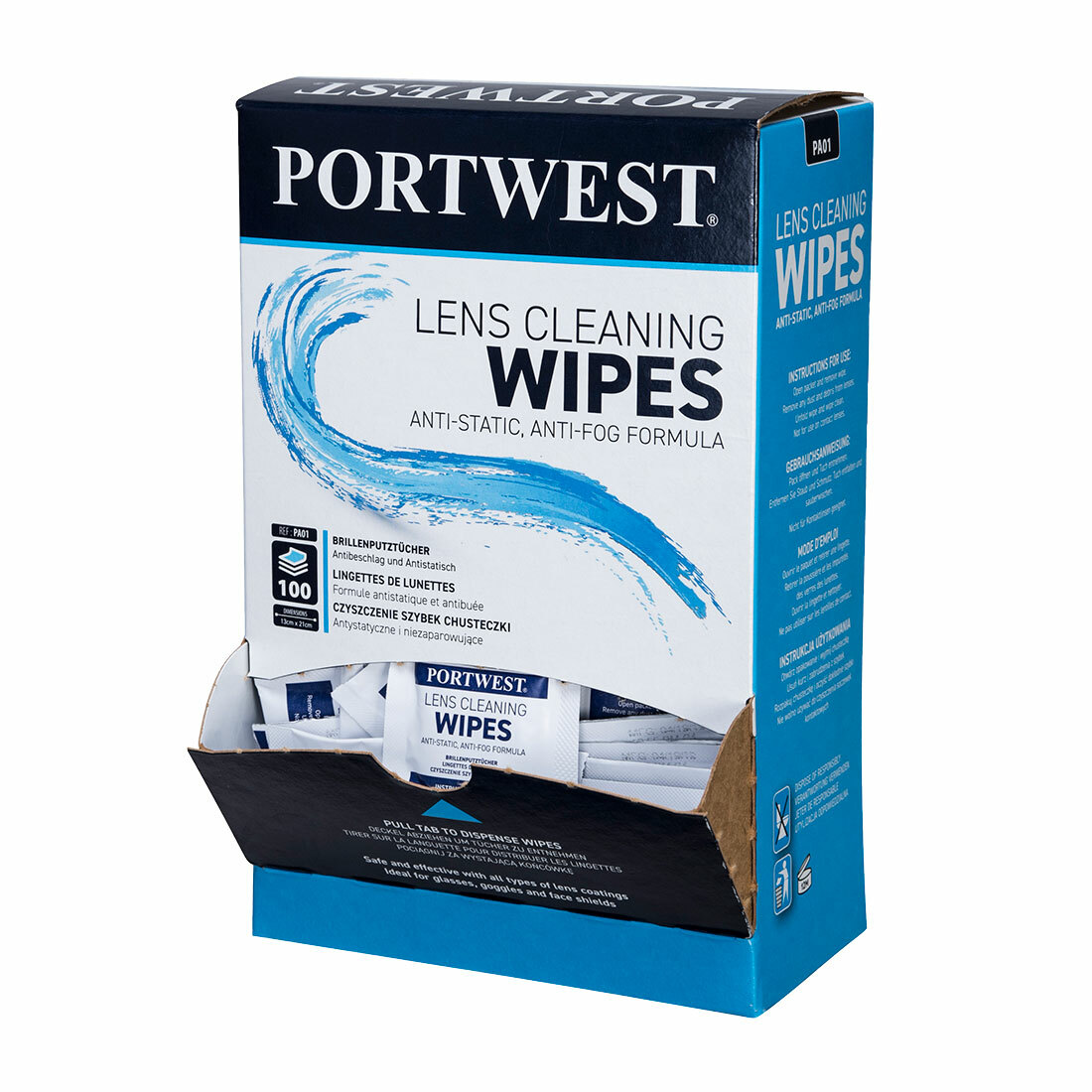 Portwest PA01 Čistiace obrúsky na okuliare 100 kusov