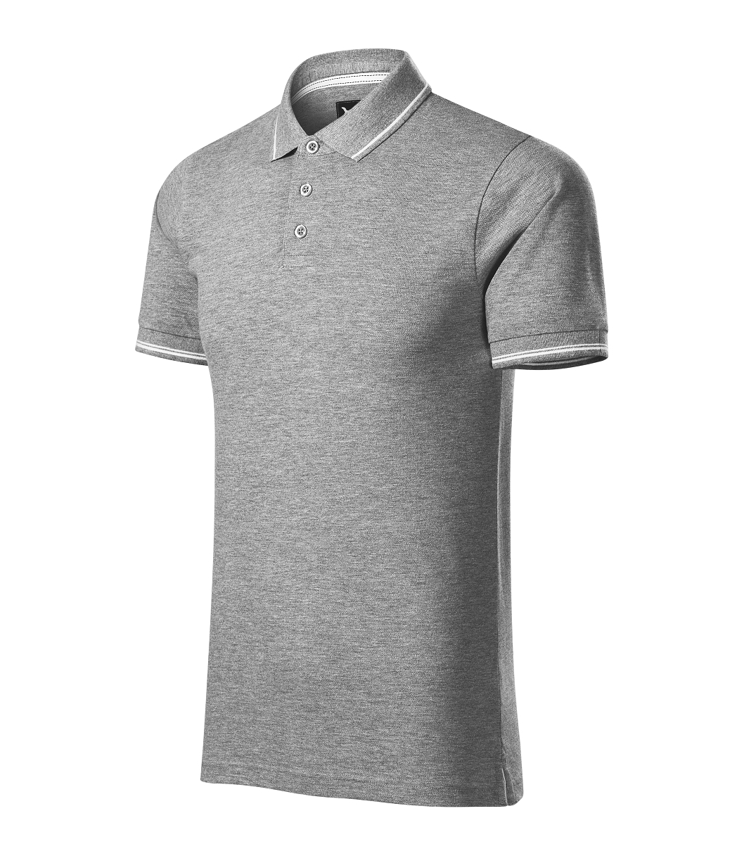 Malfini Premium PERFECTION PLAIN 251 Polokošeľa pánska M, Tmavosivý melír