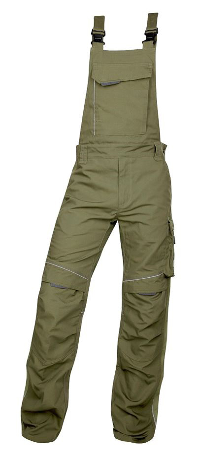 Ardon URBAN+ Montérkové nohavice s náprsenkou 46, Khaki