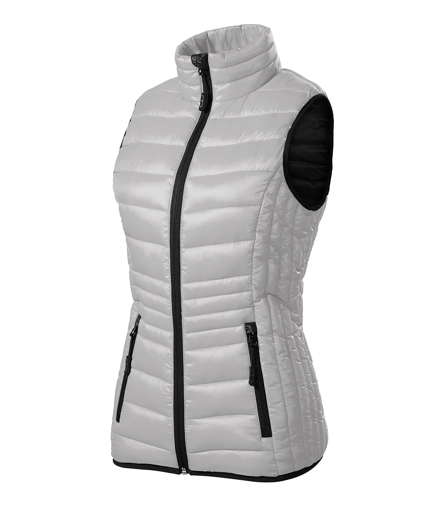 Malfini Premium EVEREST 554 Vesta dámska S, Strieborno sivá