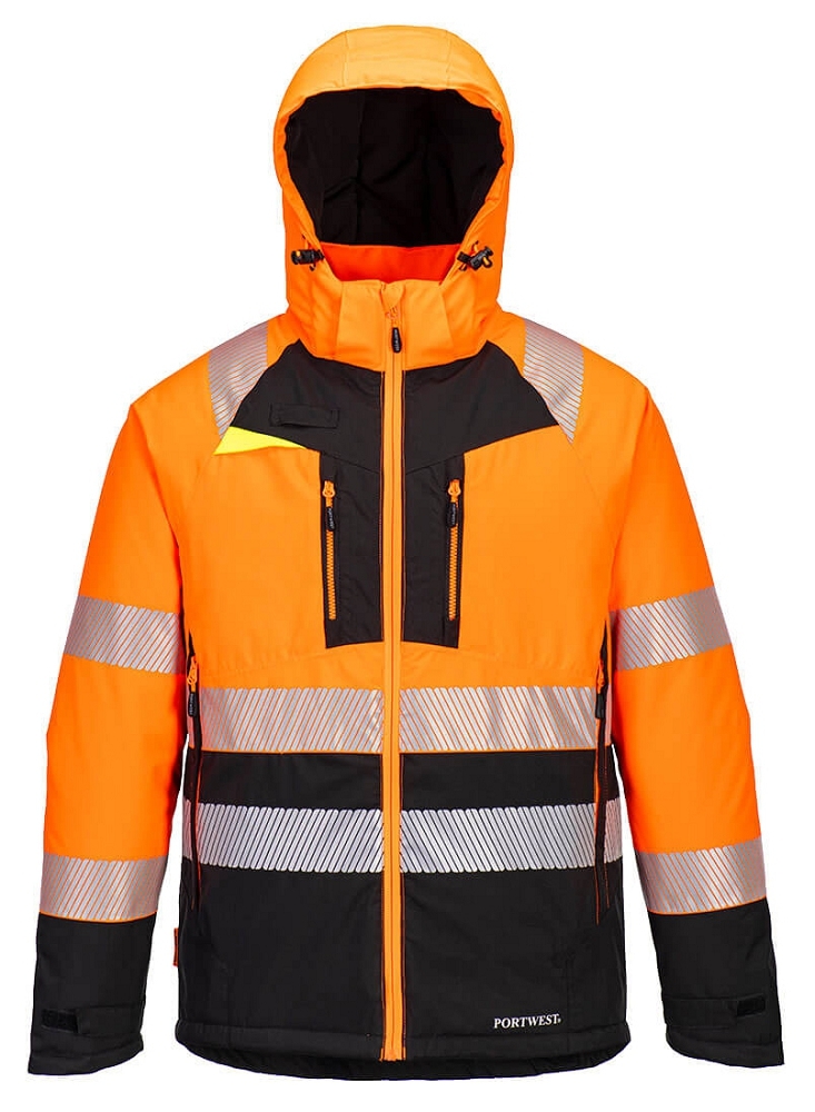 Portwest DX430 DX4 Reflexná zimná bunda S, Reflexná oranžová-Čierna